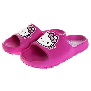Hello Kitty Logo Pink Adult's Slide Sandals Pink - Picture 1 of 4