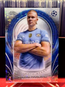2024-25 Topps Erling Haaland Ultimate Stage BULE Refractor #012/150 UCC Flagship - Picture 1 of 3