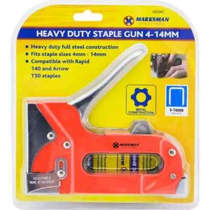 3 WAY HEAVY DUTY STAPLE GUN INCLUDES 600 4-14MM STAPLES TACKER UPHOLSTERY DIY - Picture 1 of 1