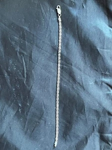 Beautiful Sterling Silver 7 3/8" Chain Bracelet 925 Jewelry Wrist Ankle NEW! - Picture 1 of 3