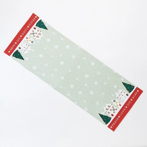 St. Nicholas Square Peace Love Joy Hope Table Runner 13in X 36in Traditional