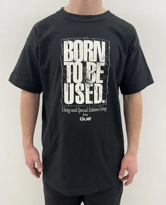 Vintage Screen Star 1990s Born to be used Que Shirt Tee Single Stitch USA - Image 1 of 4