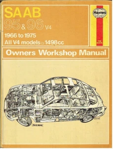 SAAB 95 ESTATE 96 SALOON 1.5 1.7 LITRE V4 '66-75 OWNERS REPAIR MANUAL *HARDBACK* - Picture 1 of 1