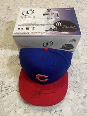 Gorra ajustada con autógrafo Corey Patterson 2001 Fleer Legacy MLB con certificado de autenticidad #1772799 Foto 1 de 4