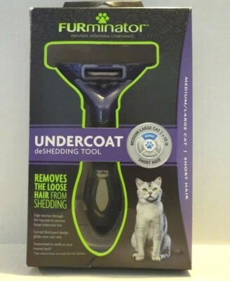 Herramienta de desprendimiento de capa inferior FURminator - gato mediano/lg, pelo corto. Nuevo, precintado Foto 1 de 3