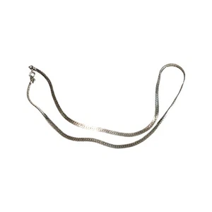 Trifari Schlangenkette / silberfarben / Silberkette - Bild 1 von 6