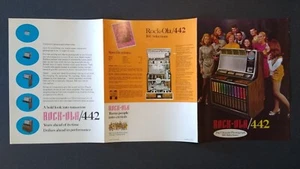 Rockola 442 Jukebox Flyer Original Phonograph Music Fold-out Brochure Art 1970 - Picture 1 of 4