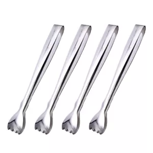 4 Pcs Buffet Tongs Grilling Tongs Stainless Steel Tea Bag Tongs - Picture 1 of 12