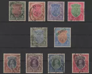 Beautiful Set of 1912-1937 India.. High Value King George VI Stamps, Fine Used - Picture 1 of 4