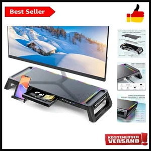 Monitor Ständer für den Schreibtisch RGB Gaming Licht mit USB 3.0 & 2.0 Hub, ... - Bild 1 von 7
