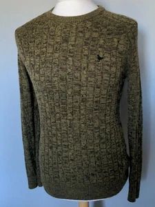 JOHN PARTRIDGE Jumper Small Cashmere blend Green/brown camouflage - Picture 1 of 4