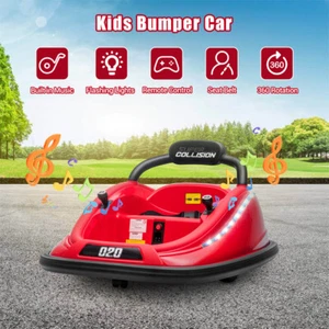 12V Kids Ride On Car Bumper Electric 360° Spin Vehicle Toy Parent Remote Control - Picture 1 of 34