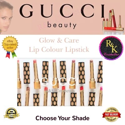 Gucci Lipstick Glow And Care Lip Colour RRP £37 Choose Your Sade - New - Boxed -