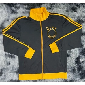 Adidas Golden State Warriors 'The City' Warm Up Full Zip Jacket Men's Size L - Picture 1 of 4