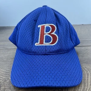 B 8 Baseball Hat Blue Adjustable Hat Blue Adult Size Hat - Picture 1 of 15
