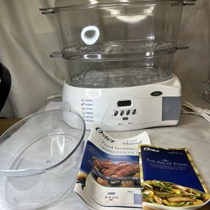 New Oster Two Tier Food Steamer Rice Cooker #5712 Manual Digital Display No Box - Picture 1 of 10