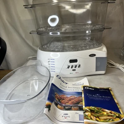 New Oster Two Tier Food Steamer Rice Cooker #5712 Manual Digital Display No Box - Image 1 of 4