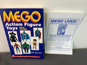 MEGO ACTION FIGURE TOYS w/Values Guide Book By John Bonavita 1st Ed. 1996 w/AD - Foto 1 di 5