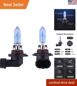 Long Life 9005 Halogen Headlight Bulbs - 1000 Hours of Bright 5000K Light - Bild 1 von 10