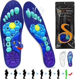 Solette Magnetiche,Solette Ortopediche Uomo E Donna Piatto Solette per Scarpe Da - Foto 1 di 12