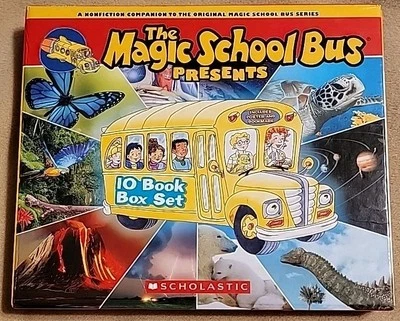 The Magic School Bus Presents 9-Book Box Set w/Poster Scholastic Nonfiction TPB Foto 1 de 4