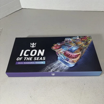 NEW Royal Caribbean Cruise Icon of the Seas 2024 Inaugural Season Pin Set Rare - Image 1 of 2