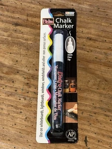 BISTRO Chalk Marker for White Boards, Windows+ WHITE 3mm FINE TIP Uchida NEW - Picture 1 of 6