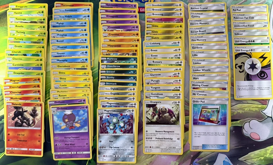 Pokemon Ultra Prism Common Uncommon Non Holo Set - Image 1 of 1