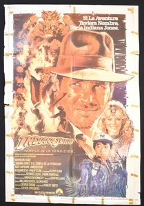 INDIANA JONES AND THE TEMPLE OF DOOM (1984) * HARRISON FORD * ARGENTINE 1s POSTE - Bild 1 von 1