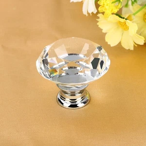 8 Pack Diamond Cabinet Handles 40mm for Kitchen & Bathroom Cupboard Doors - Foto 1 di 12