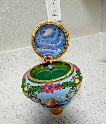 little mermaid jewelry box vintage deluxe Foto 1 de 4