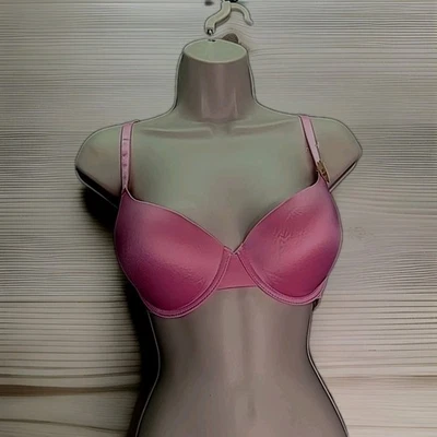 NUEVO Sujetador Juicy Couture Sexy Push Up con aros cobertura completa talla 38C Rosa Acolchado  Foto 1 de 4