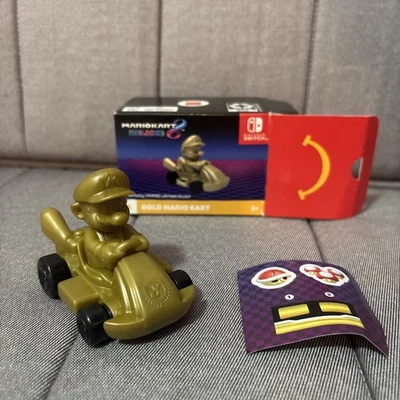 McDonald’s Mario Kart 8 Deluxe #6 Gold Mario Happy Meal Toy Nintendo Collectible - Image 1 of 4