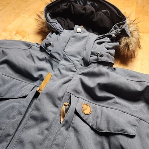 Fjallraven Yupik Parka Hydratic Insulated Jacket Hood Zip Blue Large - Picture 1 of 20