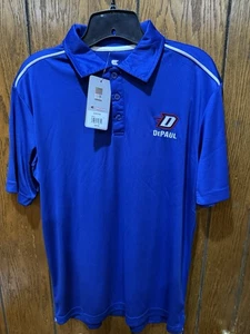 Colosseum Depaul University Shirt Mens Small NCAA College Polo Golf Lightweight - Picture 1 of 4