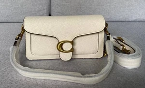CM546 Coach White Tabby 2way Shoulder Bag 20 Leather  Outlet Products NWT - Picture 1 of 7
