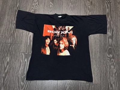 Camiseta negra álbum Bon Jovi These Days 1996 vintage camiseta rock algodón talla XL Foto 1 de 4