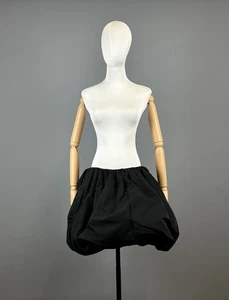 H&M Studio 2021 Collection Black Lagenlook Boho Avant Garde Puffer Skirt Size 44 - Picture 1 of 13