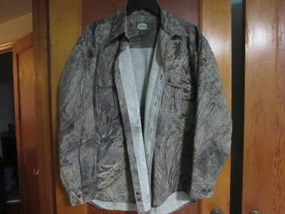 Men's Cabela's Outdoor Gear Mossy Oak Brush pattern hunting/outdoor shirt Size L - Image 1 of 4