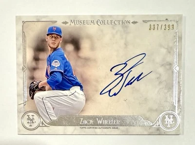2014 Topps Museum Collection Zack Wheeler Archival Autograph Auto /399 SP Sharp - Image 1 of 2