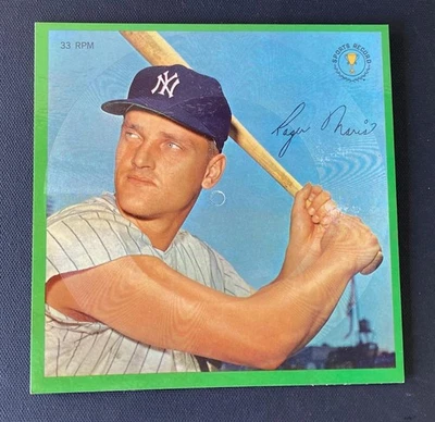 Juego de discos Auravision Roger Maris 1964 - 33 RPM cartón disco deportivo Foto 1 de 2