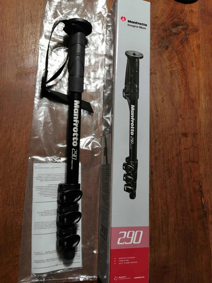 Trépied monopode aluminium Manfrotto 290 MM290A4 - Photo 1/4