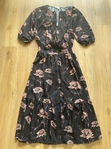 wunderschönes Maxikleid von Vicolo in schwarz mit Blütenprint Größe M - Bild 1 von 3
