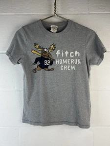 Abercrombie Kinder Muscle Fit Größe Medium Baseball Homerun Crew großer Elch T-Shirt - Bild 1 von 6