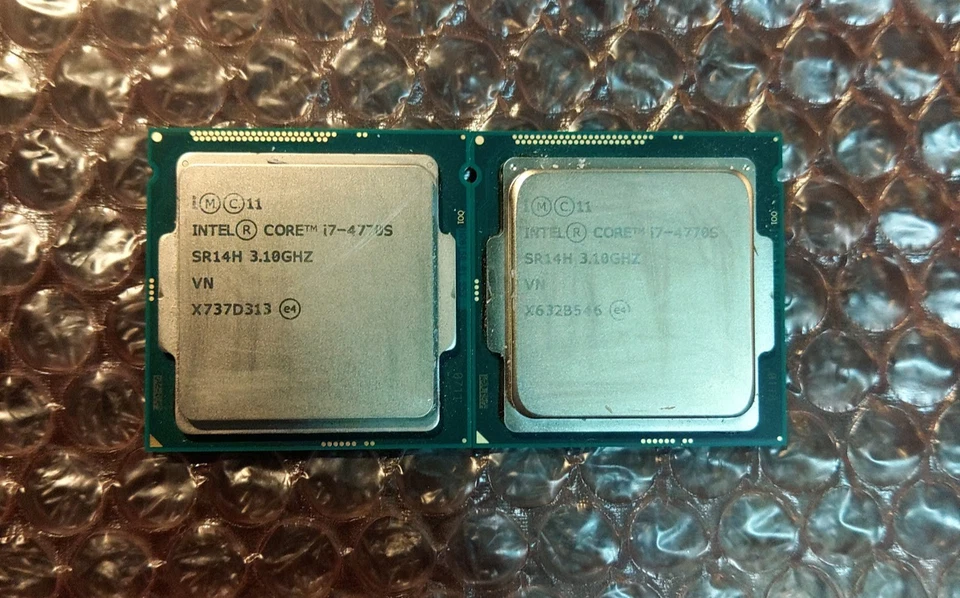 Lot of 2: Intel Core i7-4770S - 3.1 GHz Quad-Core (SR14H) Processor - Image 1 of 1