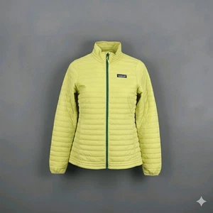 Chaqueta Patagonia Nano Puffer Mujer XS Amarilla Cremallera Bolsillo Goosedown Ligera - Imagen 1 de 11