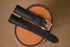 Handmade black togo Grand Seiko strap size 19/18 (can change size length) - Picture 1 of 5