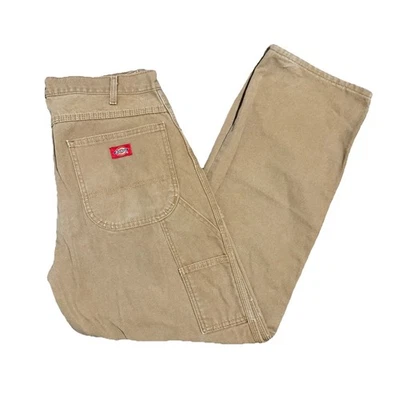 Vintage Y2K Dickies Duck Canvas Carpenter Work Pants Beige Men’s 34 x 32 - Image 1 of 4