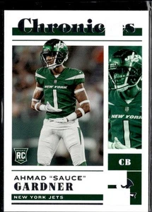 2022 Panini Chronicles #38 Ahmad "Sauce" Gardner Teal - Picture 1 of 2