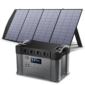 Juego Solar Powerstation 2400W 1451Wh + Panel 200W para Viaje Corte de Energía - Imagen 1 de 16